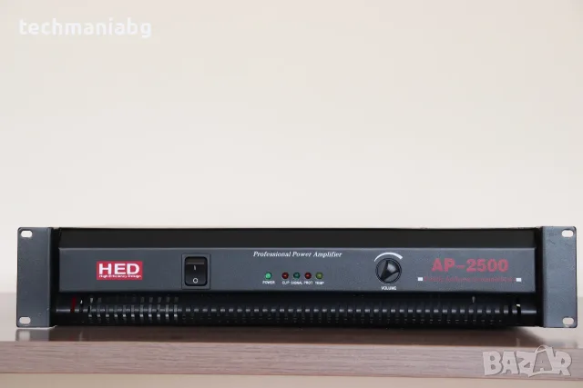 Професионален PA усилвател HED AP-2500 – 660W / 100V / 70V / 4-16Ω, снимка 2 - Ресийвъри, усилватели, смесителни пултове - 56225655