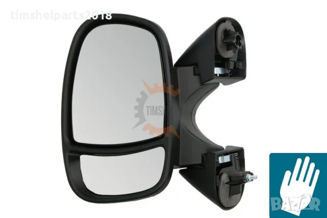 Външно огледало "Ръчно" за Renault Trafic II , Opel Vivaro, Nissan 2001-2013год. - Шофьорска страна