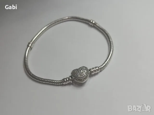 КАТО НОВА!!|Гривна PANDORA|925 сребро, снимка 3 - Гривни - 55743376