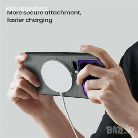 NILLKIN Super Frosted Shield Pro за Xiaomi 17 Pro - Матов PC+TPU, Магнитен, Прозрачно-черен, снимка 12 - Калъфи, кейсове - 53885407