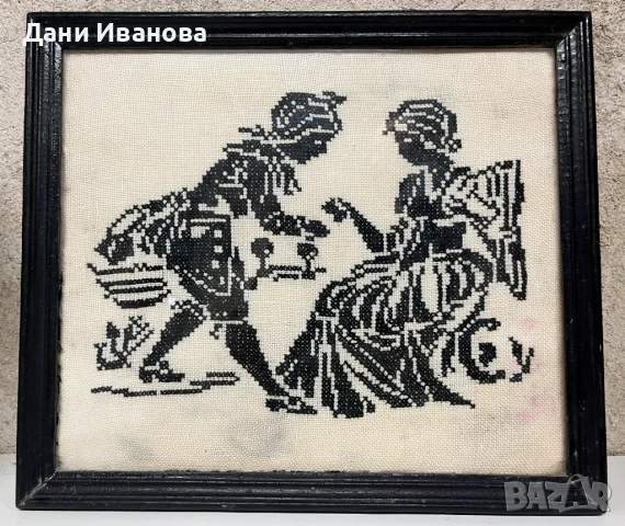 Гоблен ръчна бродерия във викториански стил, снимка 4 - Гоблени - 51239403