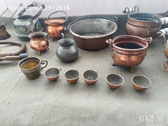 Медни съдове за декорация , снимка 3 - Декорация за дома - 52561770