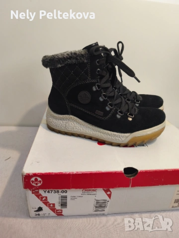 Дамски боти : rieker, снимка 2 - Дамски боти - 54237542