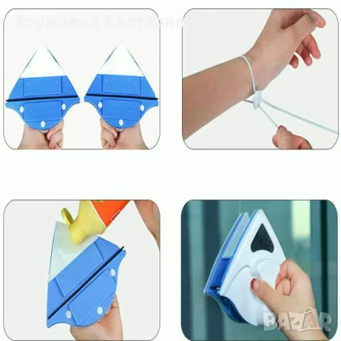 Магнитен уред за двустранно почистване на прозорци, снимка 10 - Други стоки за дома - 49525833