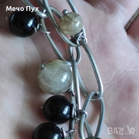 Сребърна гривна (142), снимка 5 - Гривни - 40842626