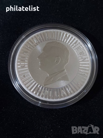Австралия 2024 - 1 долар - Кенгуру - 1 OZ - Сребърна монета, снимка 2 - Нумизматика и бонистика - 44751957