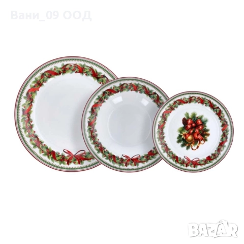 18ч Красив коледен сервиз, снимка 2 - Сервизи - 51901172