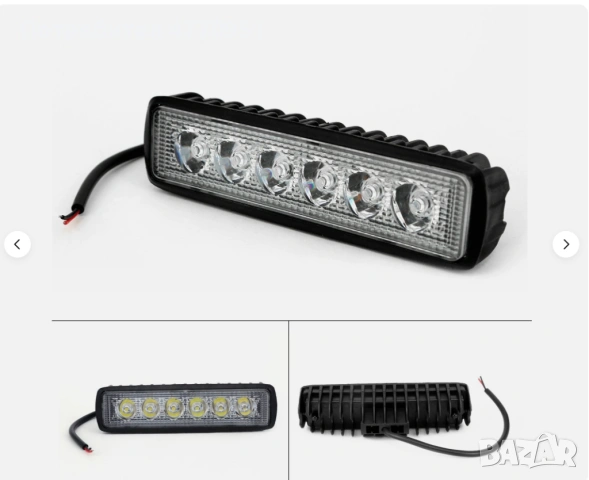 Mини LED бар – 18 W 2 бр. в комплект, снимка 2 - Части - 53914527