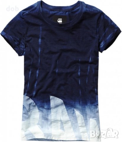 нова дамска тениска G-STAR RIDRAM straight индиго, снимка 3 - Тениски - 29192468