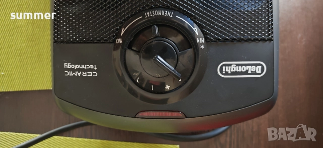 Керамичен радиатор Delonghi черен, снимка 5 - Радиатори - 52095973