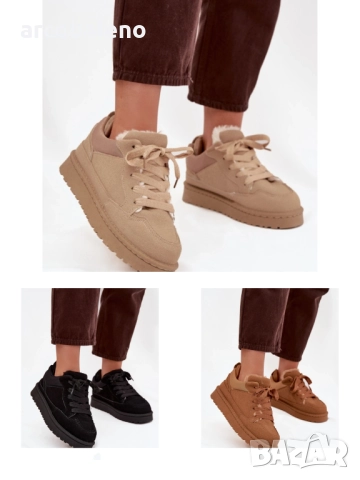 Дамски маратонки с подплата от пух Cyrissa, 3цвята 