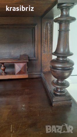 Ловен Шкаф с Дърворезба внос от Германия , снимка 6 - Скринове - 37172093