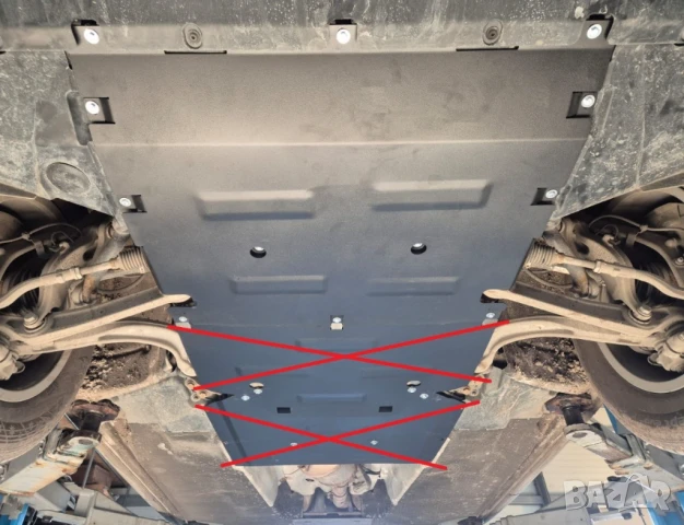 Метална кора под двигател Audi Q5 2017г +, снимка 7 - Аксесоари и консумативи - 51043794