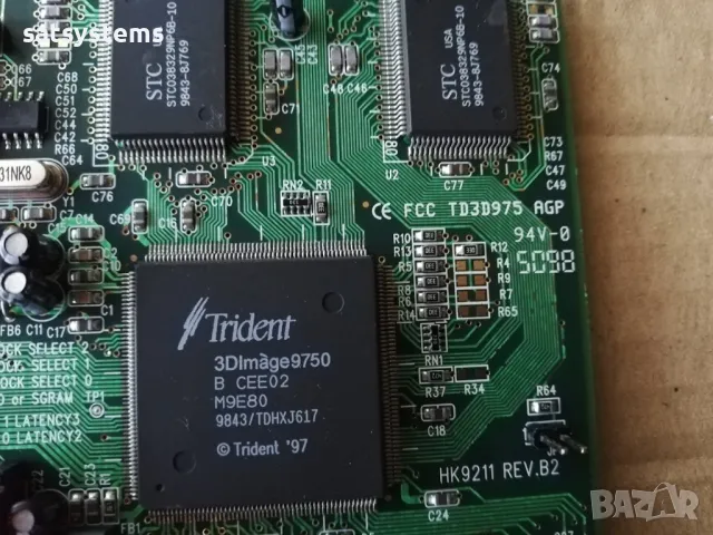 Видео карта VGA Trident 3Dimage 9750 4MB AGP, снимка 6 - Видеокарти - 47929891