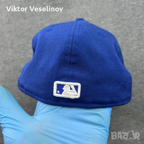 Vintage New Era New York Yankees Fitted Cap 7 1/4 Шапка С Козирка MLB Синя, снимка 10 - Шапки - 54294592