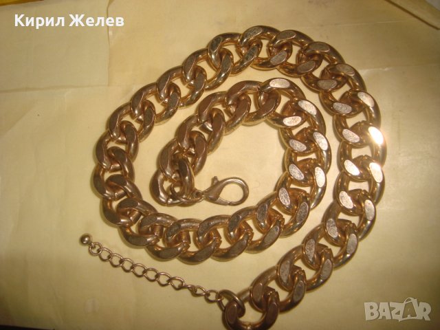 МАСИВЕН ДЕБЕЛО ПОЗЛАТЕН ЛАНЕЦ ВЕРИЖКА СИНДЖИР КЮСТЕК от НЕРЪЖ СТОМАНА ЗДРАВА КЛАСИЧЕСКА ПЛЕТКА 31400, снимка 11 - Колиета, медальони, синджири - 37995907