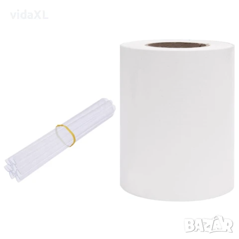 vidaXL Лента за покриване на огради, PVC, 70x0,19 м, бели(SKU:147859), снимка 1