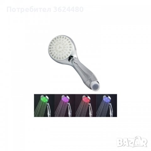 Душ Слушалка с температурен датчик с 4 Цвята, снимка 4 - Други - 39909020