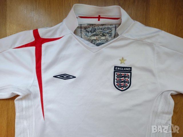 England / Umbro - футболна тениска на Англия за ръст 158см., снимка 3 - Детски тениски и потници - 42483287