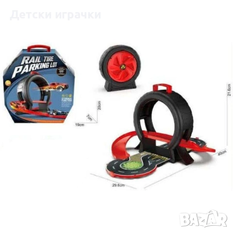 Състезателна писта Гума с две колички, снимка 2 - Коли, камиони, мотори, писти - 52667892