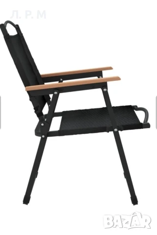 Къмпинг стол / Сгъваем от плат ЧЕРЕН , снимка 6 - Къмпинг мебели - 50510989