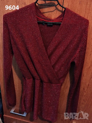 Дамска блуза с ламе, снимка 2 - Блузи с дълъг ръкав и пуловери - 44573030