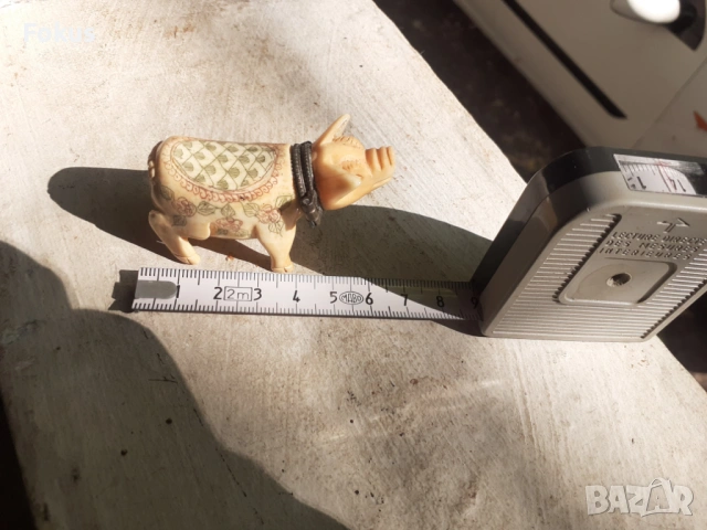 Стара кутийка за енфие прасенце слонова кост, снимка 6 - Антикварни и старинни предмети - 53275235