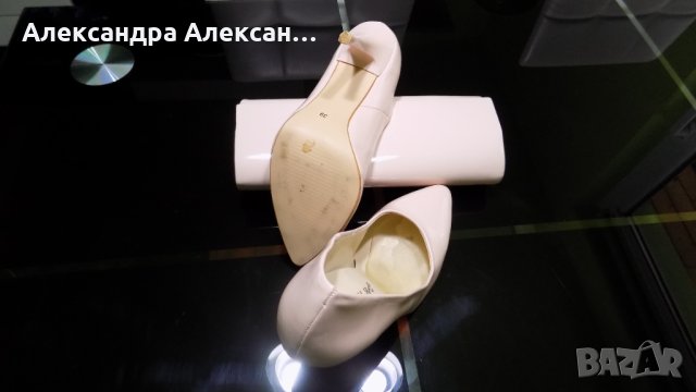 Елегантен дамски комплект обувки плюс чанта от еко кожа, снимка 4 - Дамски обувки на ток - 34500480