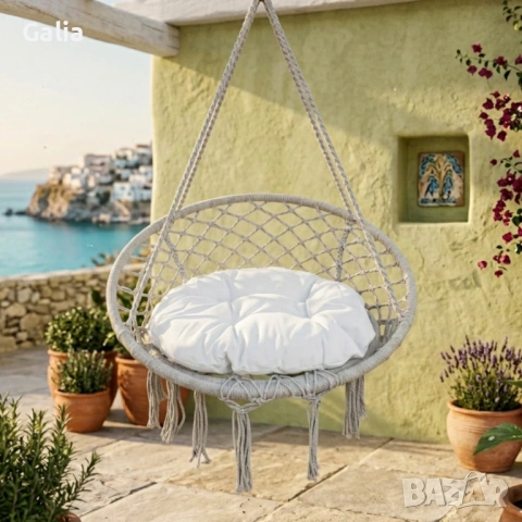 Висяща градинска люлка, снимка 8 - Градински мебели, декорация  - 54289608