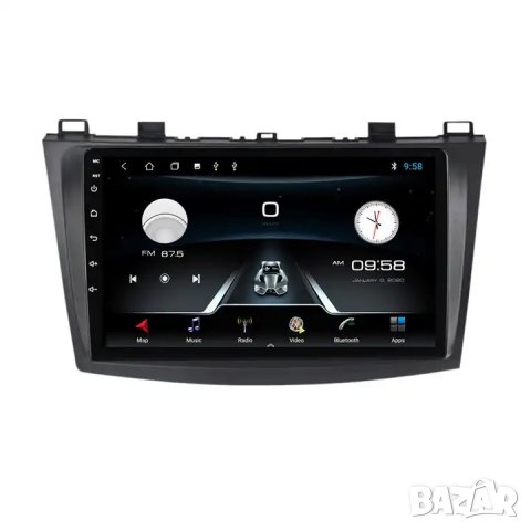 Мултимедия, за Mazda 3, Двоен дин, 1, 2 BK, Навигация, дисплей 2 Дин, плеър 9“ екран, Android, Мазда, снимка 6 - Аксесоари и консумативи - 42170318