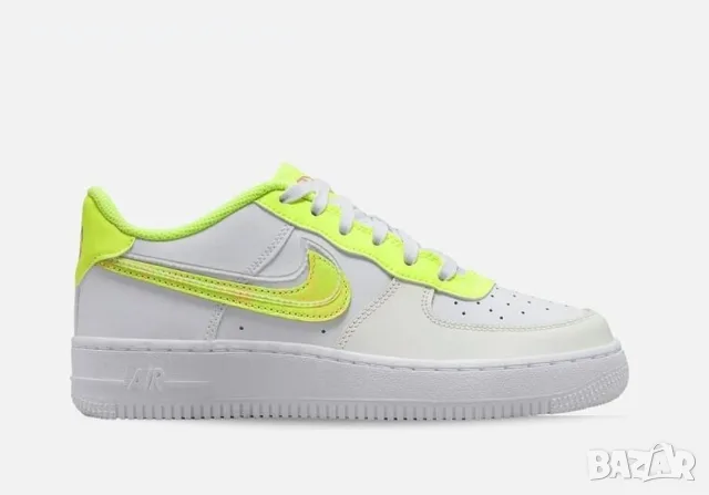 ОРИГИНАЛНИ Бели Маратонки Nike Air Force 1 LV8 GS White 36; 36,5; 37.5; 38; 38.5, снимка 2 - Спортни обувки - 56096064