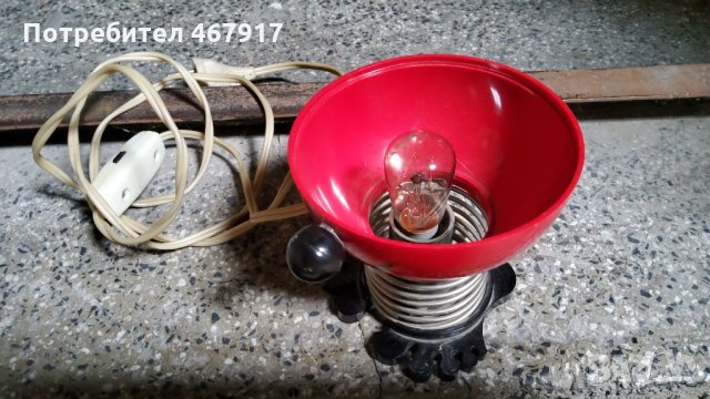 Нощна лампа с пружиниращо тяло, снимка 5 - Настолни лампи - 34031628