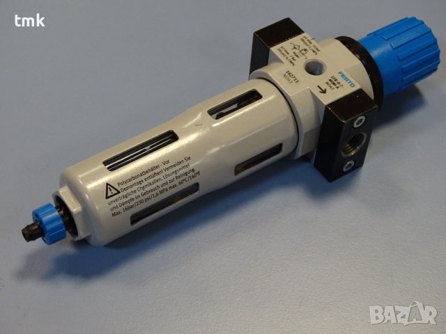Филтър регулатор на въздух Festo LFR-1/4-D-7-miniA, снимка 2 - Резервни части за машини - 40528436