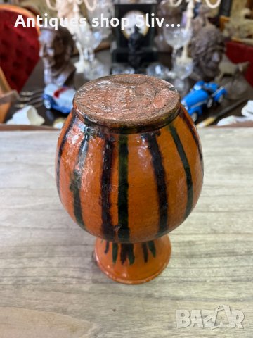 Автентична керамична ваза №1864, снимка 6 - Антикварни и старинни предмети - 35618951