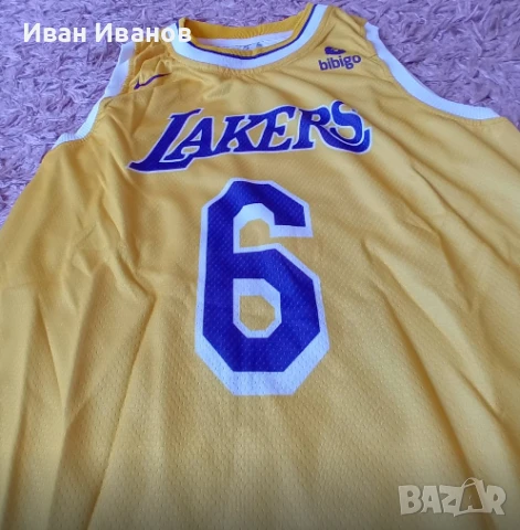 Чисто нов оригинален екип на Los Angelis Lakers - LeBron James, снимка 3 - Баскетбол - 50661640