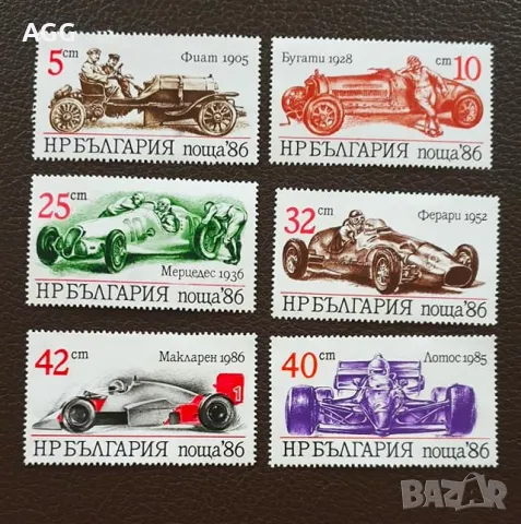 Серия "Автомобили" 1986 г.