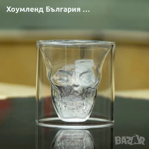 2бр Триизмерна стъклена чаша череп за уиски за алкохол, снимка 8 - Чаши - 50271333