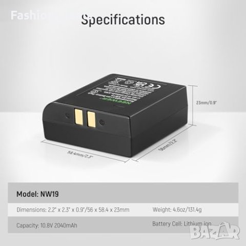 Нова Надеждна Li-ion Батерия за фото светкавица NEEWER NW665 650 Заряда Енергия, снимка 6 - Чанти, стативи, аксесоари - 42888586