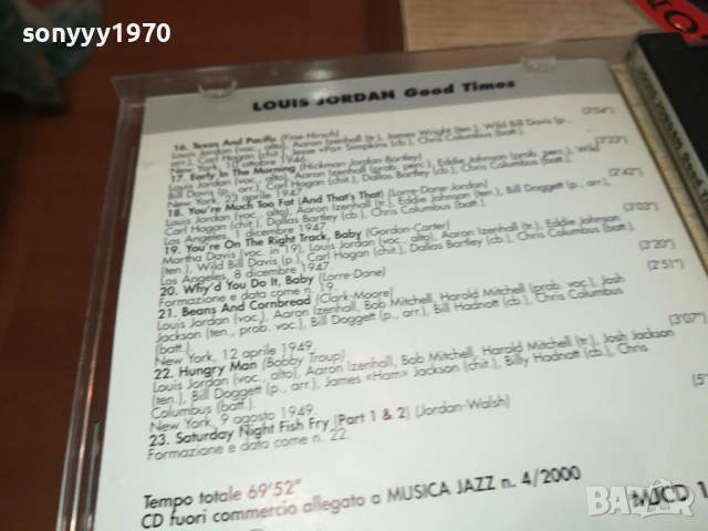 LOUIS JORDAN JAZZ CD 2108251612, снимка 15 - CD дискове - 51443470