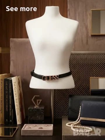 GUESS Uptown Chic / Lefia Logo-Script Belt дамски колан