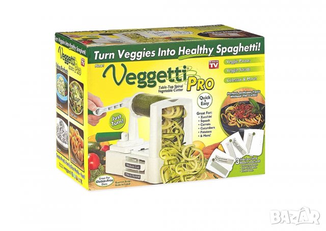 Veggetti Pro Ренде за спагети от зеленчуци, снимка 2 - Аксесоари за кухня - 39716305
