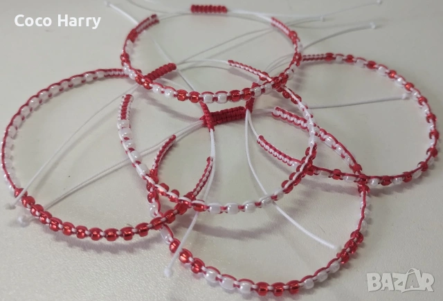 Комплект мартеници,минималистични,ръчно изработени, снимка 3 - Подаръци за жени - 53240065