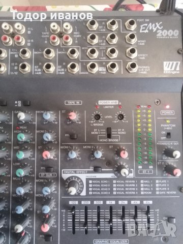Yamaha-emx2000-power mixer, снимка 4 - Ресийвъри, усилватели, смесителни пултове - 42071009