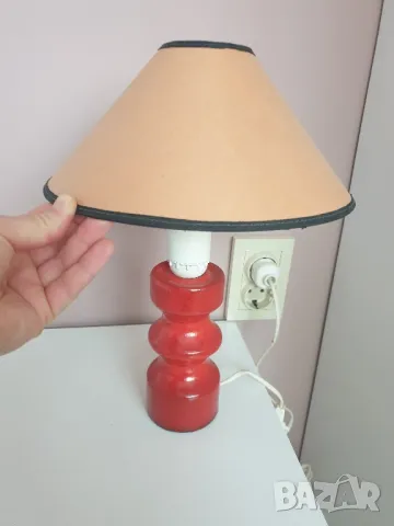 Стара нощна лампа, снимка 2 - Настолни лампи - 48648981