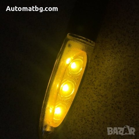 Комплект мигачи Automat, Диодни светлини, 2бр, 1928, Черен, снимка 3 - Аксесоари и консумативи - 40692737