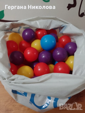 Детски пластмасови топки - 106 бр., снимка 2 - Детски топки - 52551248
