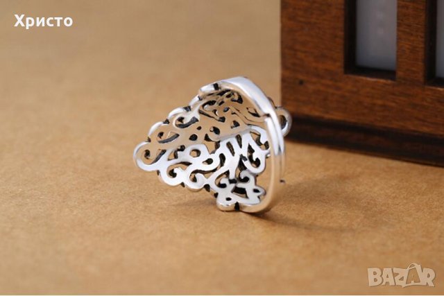 Сребърен пръстен за жена много стилен - 925, снимка 3 - Пръстени - 29459677