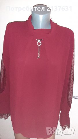 НОВА с Етикет Италианска ДАМСКА  БЛУЗА Размер L  / XL , снимка 3 - Туники - 37065525