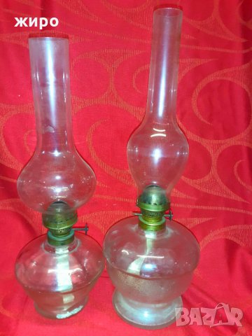 ЛОТ ГАЗЕНИ възрожденски Лампи- 19-20 век.Оригинал., снимка 8 - Настолни лампи - 26373535