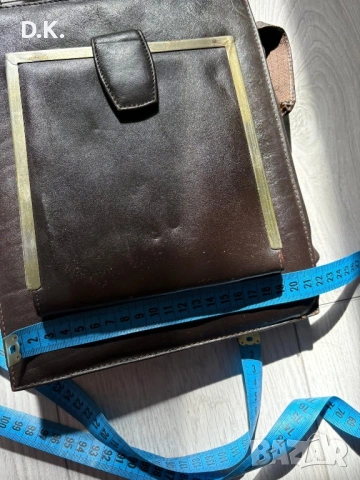 Чанта от естествена кожа -21.5х27х9см, снимка 6 - Чанти - 53937897